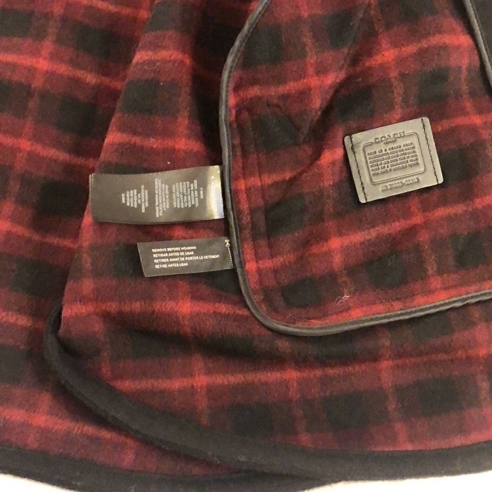 COACH CAPE w/DETACHABLE HOOD Wm Sz XS/S, RN 132154, Black Oversized NEW - Picture 14 of 16